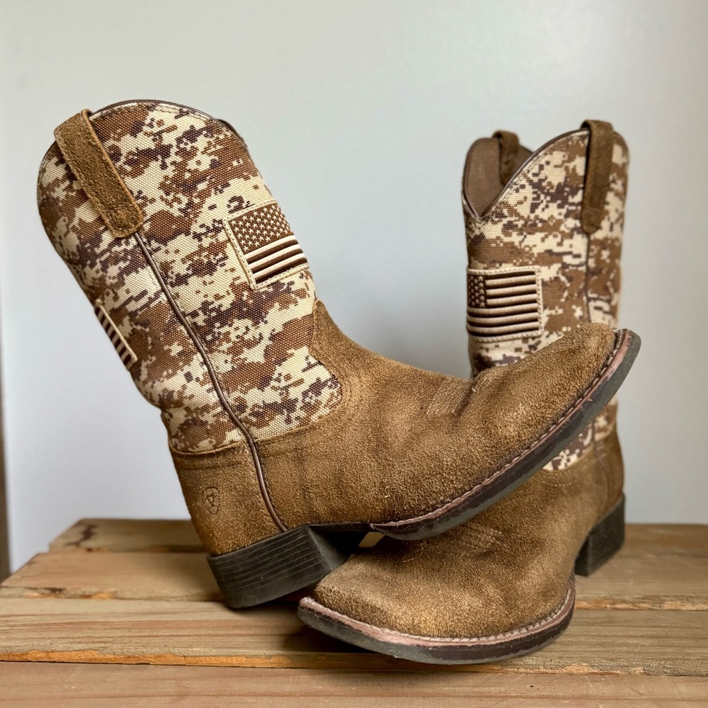 Ariat Kids Camo Cowboy Boots